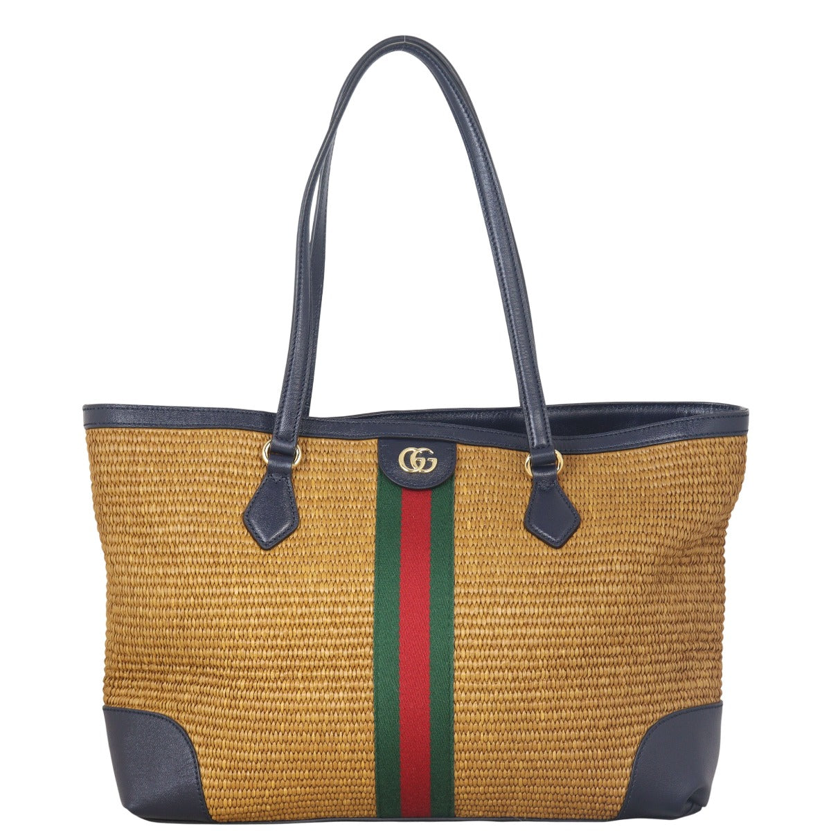 Gucci GG Ophidia Tote Medium Raffia