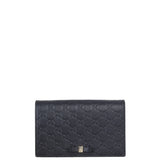Gucci Guccissima Bow Wallet on Chain