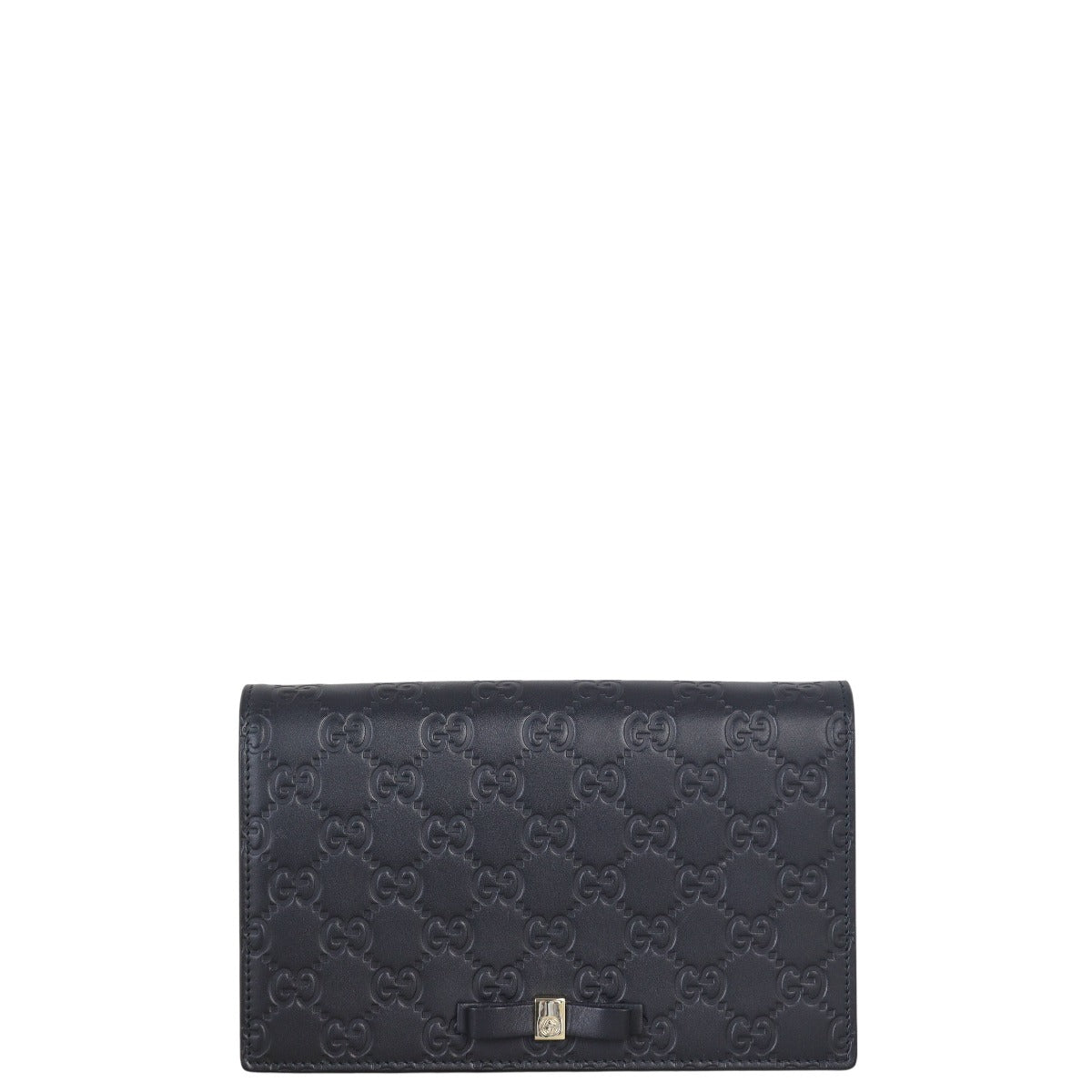 Gucci Guccissima Bow Wallet on Chain