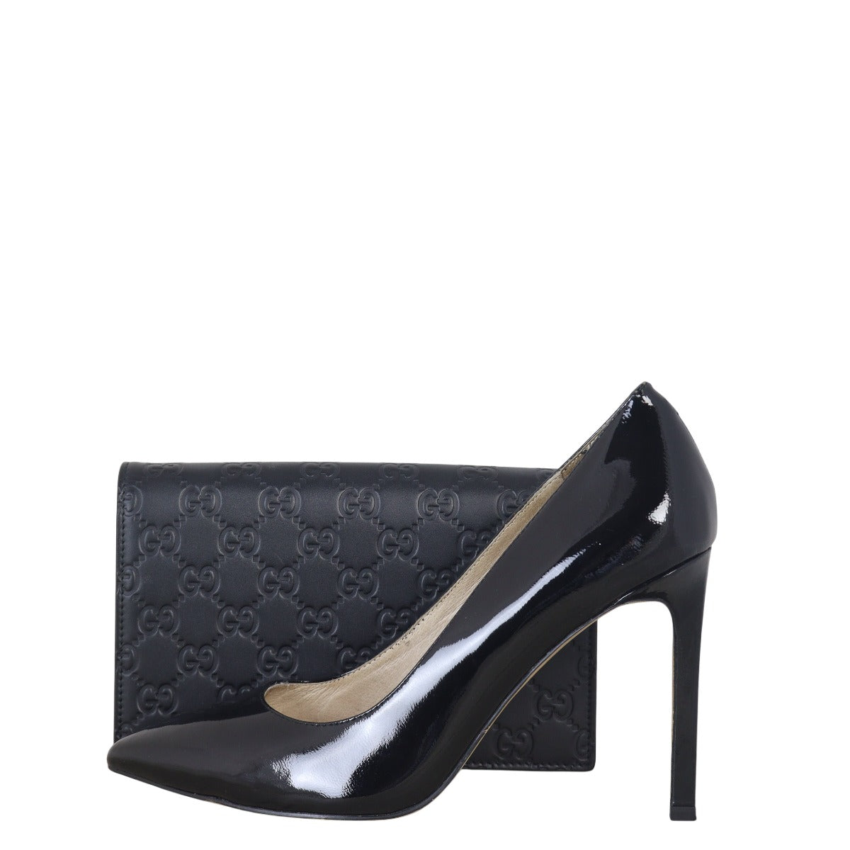 Gucci Guccissima Bow Wallet on Chain