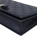 Gucci Guccissima Bow Wallet on Chain