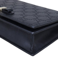 Gucci Guccissima Bow Wallet on Chain