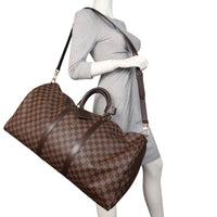 Louis Vuitton Keepall 55 Bandouliere Damier Ebene