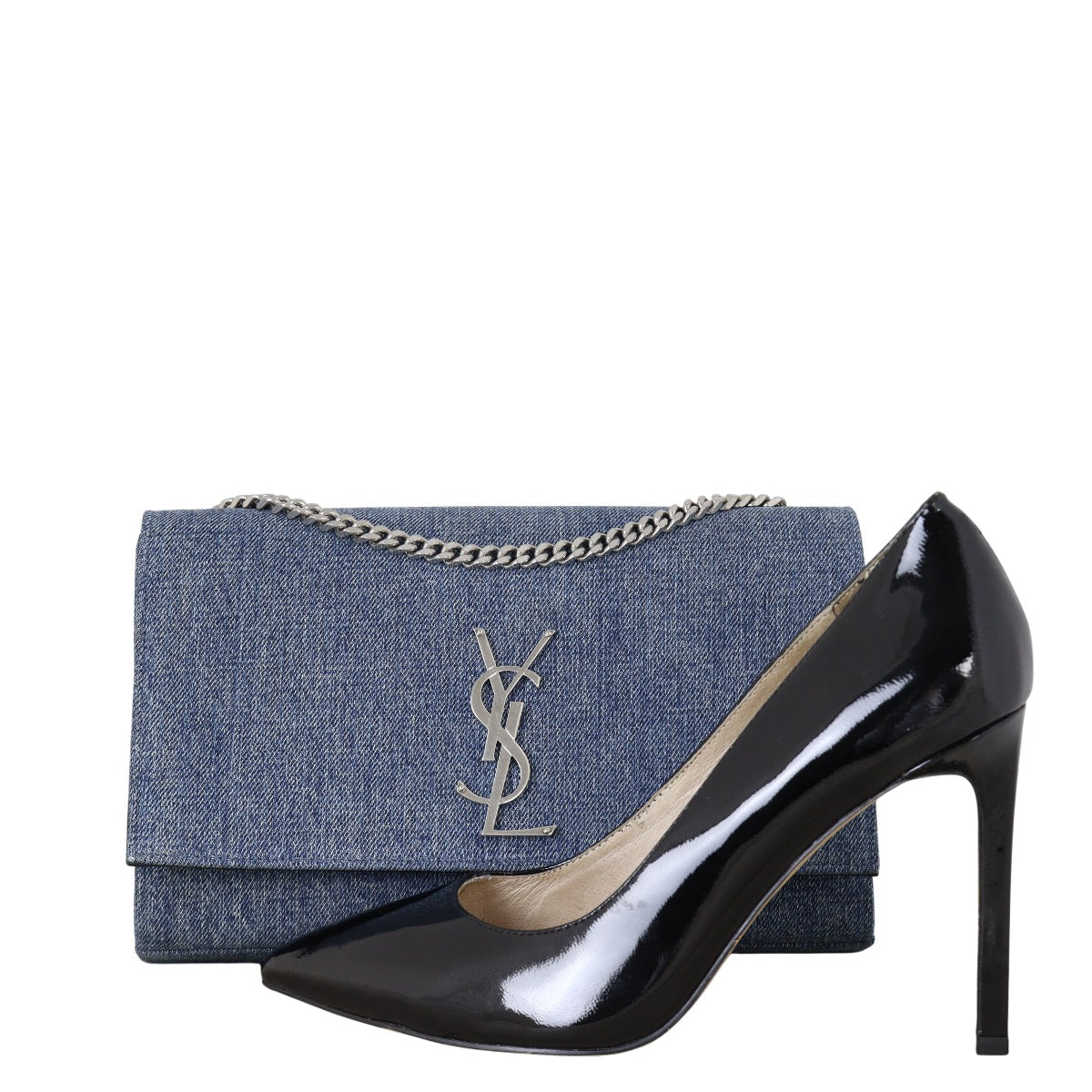 Saint Laurent Kate Chain Bag Medium Denim