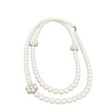 Chanel Pearl Flower Long Necklace