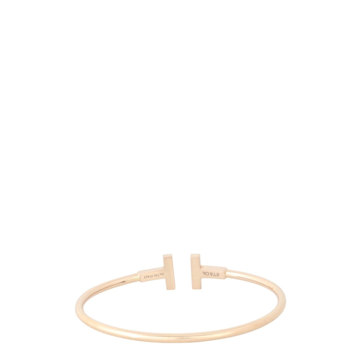 Tiffany & Co Tiffany T Wire Mother of Pearl 18k Rose Gold Bracelet