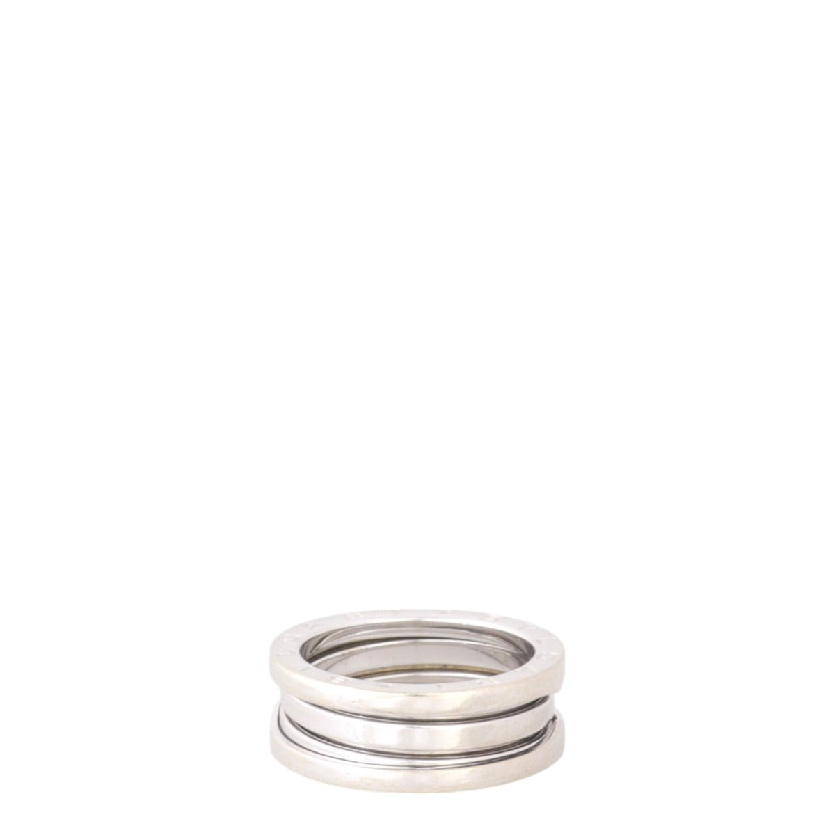 Bvlgari B.Zero1 18k White Gold Three Band Ring