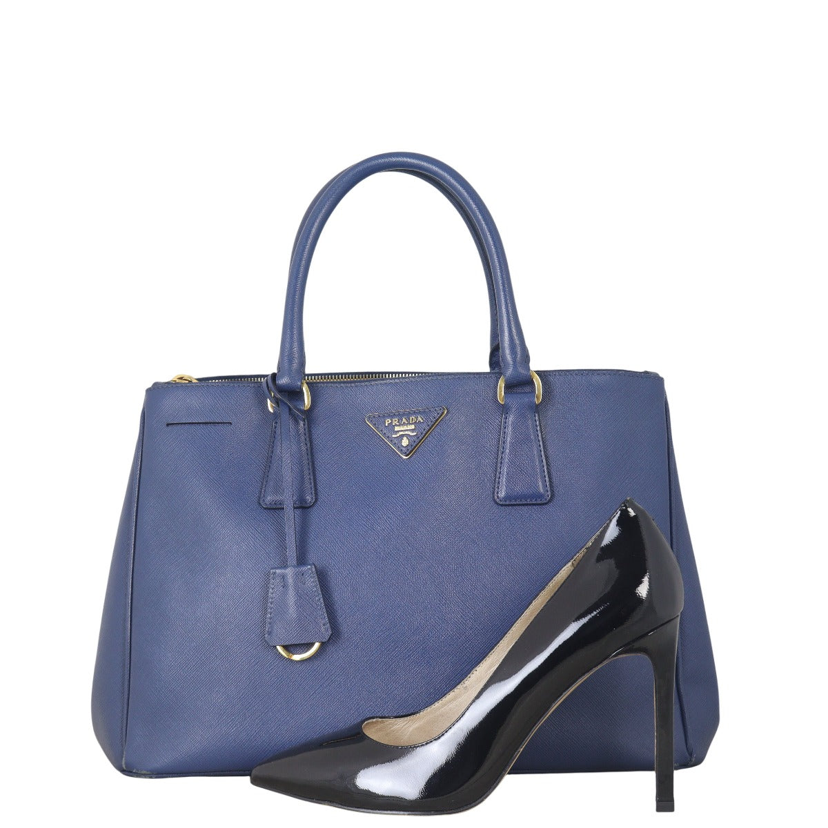 Prada Saffiano Lux Galleria Double Zip Tote Medium