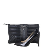 Prada Diagramme Clutch on Chain