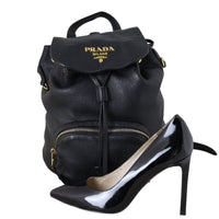 Prada Leather Drawstring Backpack