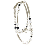 Chanel CC Pearl and Bead Long Necklace
