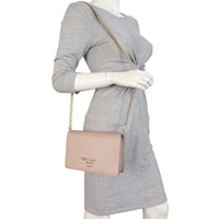 Prada Saffiano Mini Chain Bag