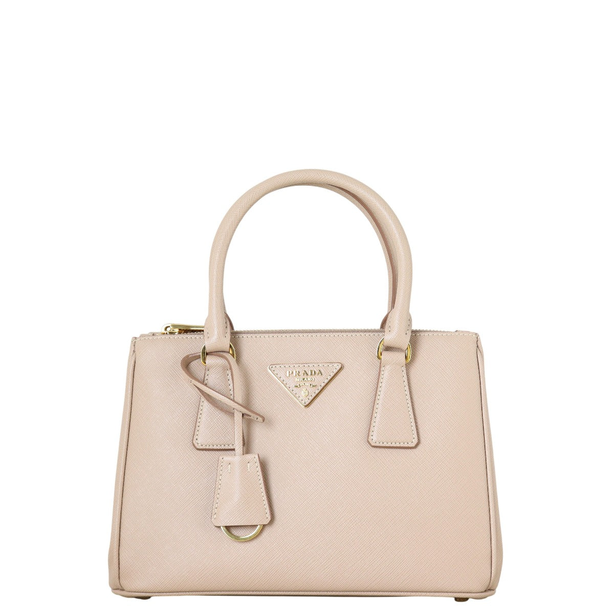 Prada Saffiano Lux Galleria Double Zip Tote Mini