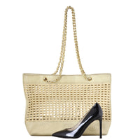 Chanel CC Raffia Tote