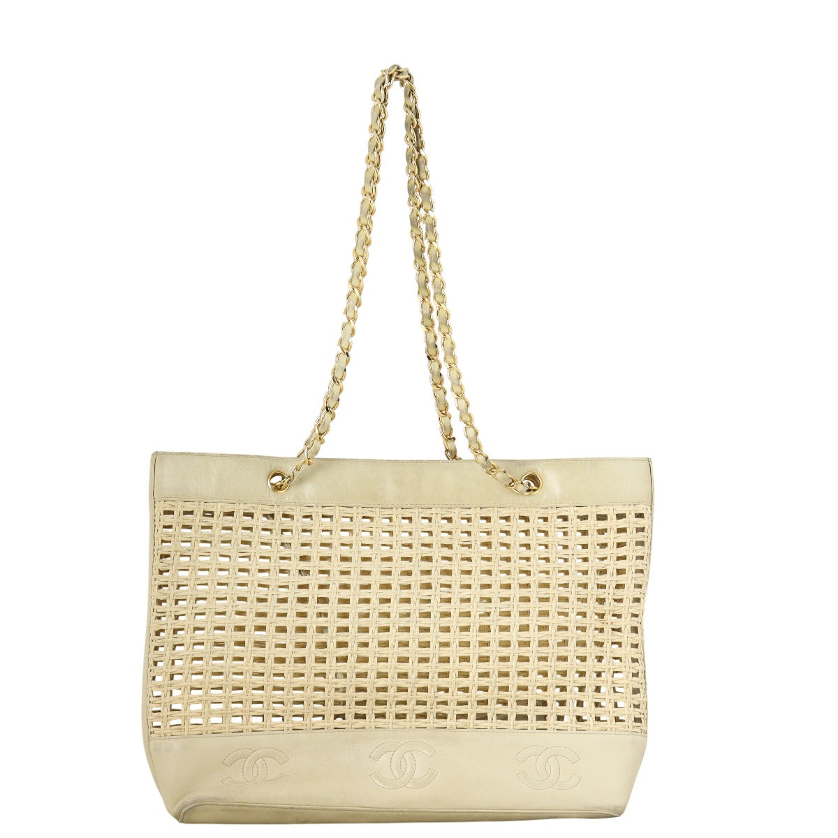 Chanel CC Raffia Tote