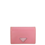 Prada Brushed Leather Chain Card Holder