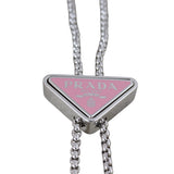 Prada Brushed Leather Chain Card Holder