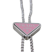 Prada Brushed Leather Chain Card Holder