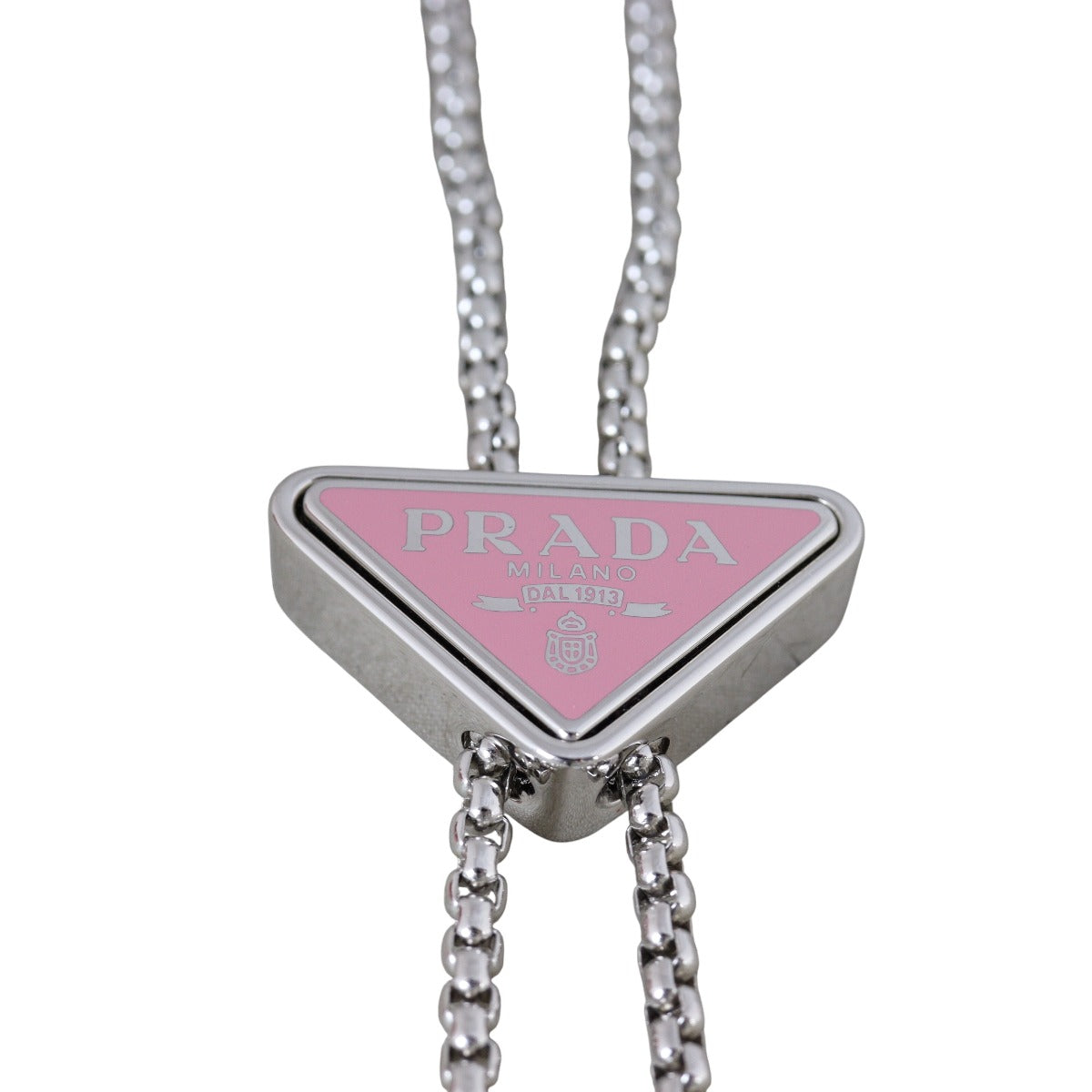 Prada Brushed Leather Chain Card Holder