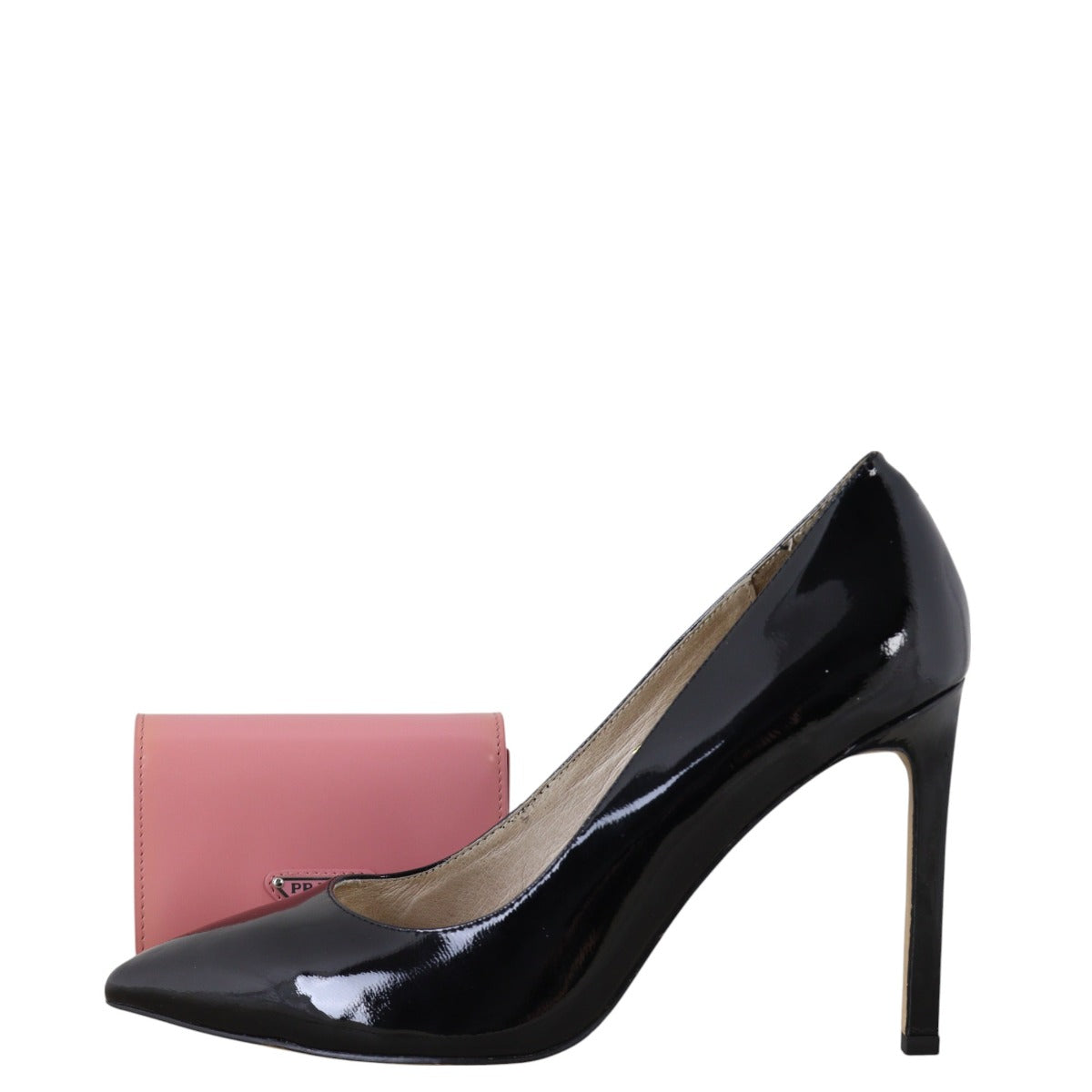 Prada Brushed Leather Chain Card Holder