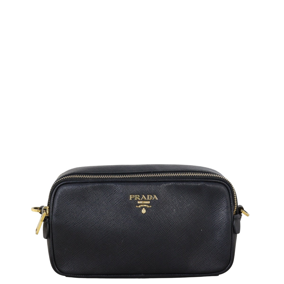 Prada Saffiano Lux Double Zip Camera Bag