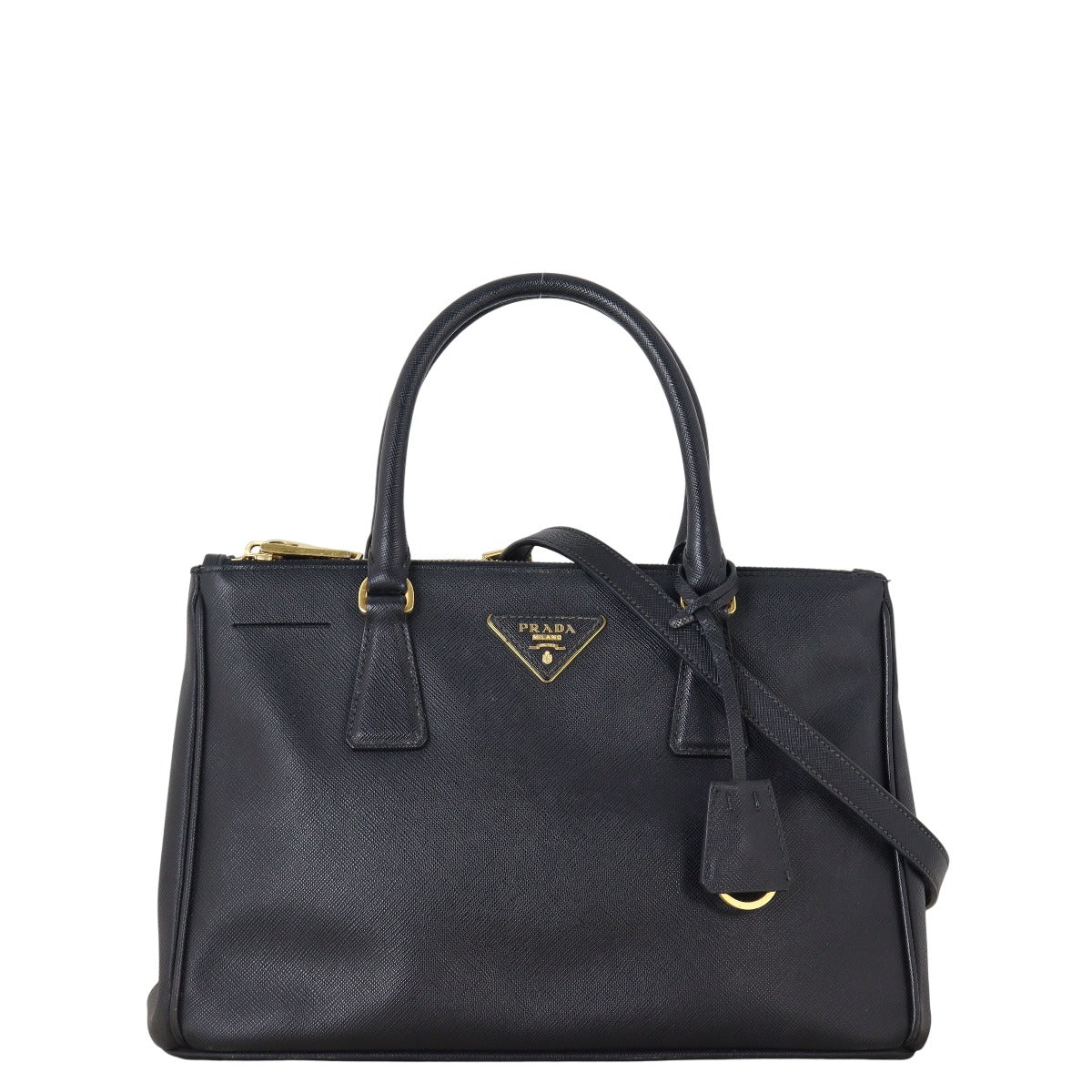 Prada Saffiano Lux Galleria Double Zip Tote Small