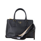 Prada Saffiano Lux Galleria Double Zip Tote Small