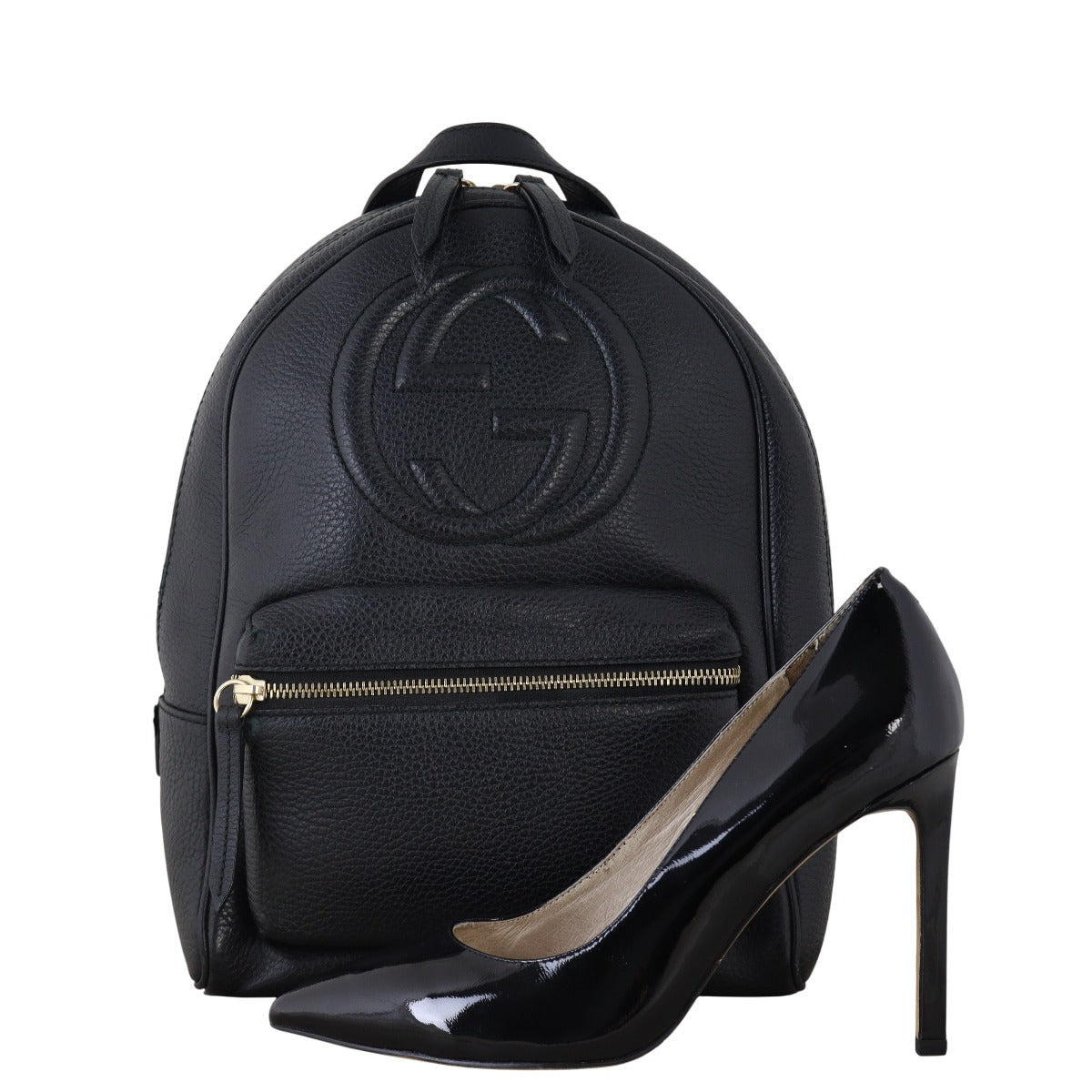 Gucci Soho Leather Chain Backpack