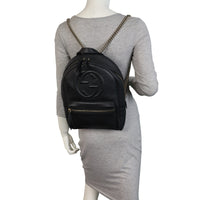 Gucci Soho Leather Chain Backpack