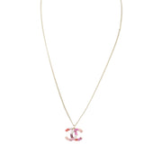 Chanel CC Crystal Pendant Necklace