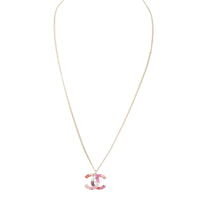 Chanel CC Crystal Pendant Necklace