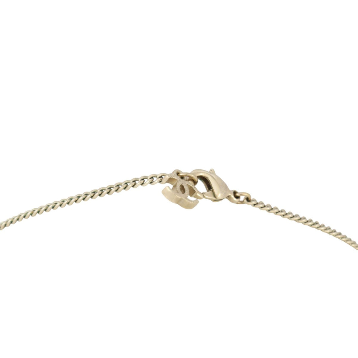 Chanel CC Crystal Pendant Necklace