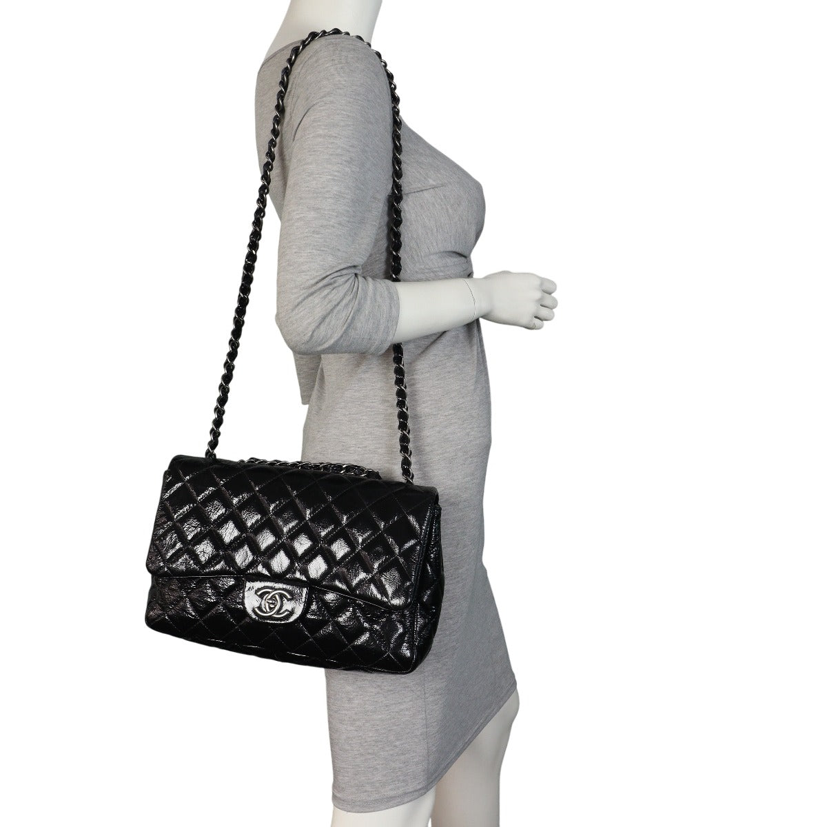 Chanel Classic Single Flap Jumbo Patent