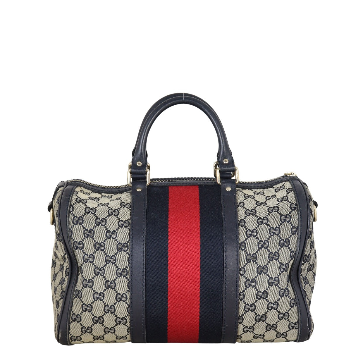 Gucci Vintage Web Original GG Boston Bag Medium