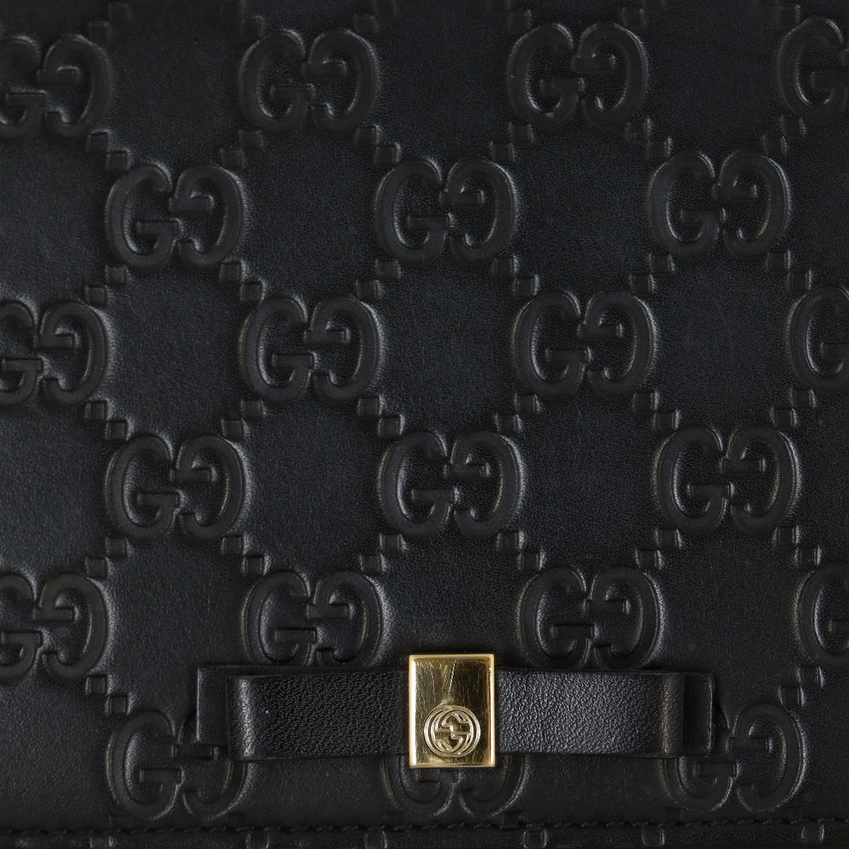 Gucci Guccissima Bow Wallet on Chain