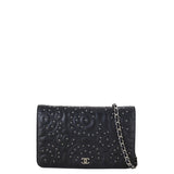 Chanel Camellia Studded Wallet on Chain