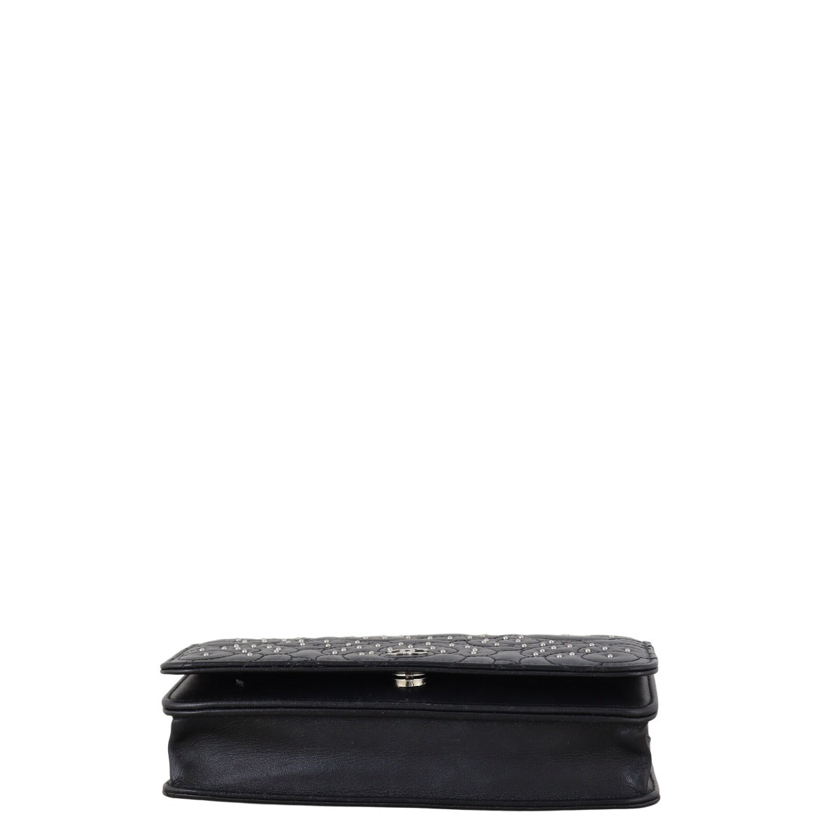 Chanel Camellia Studded Wallet on Chain