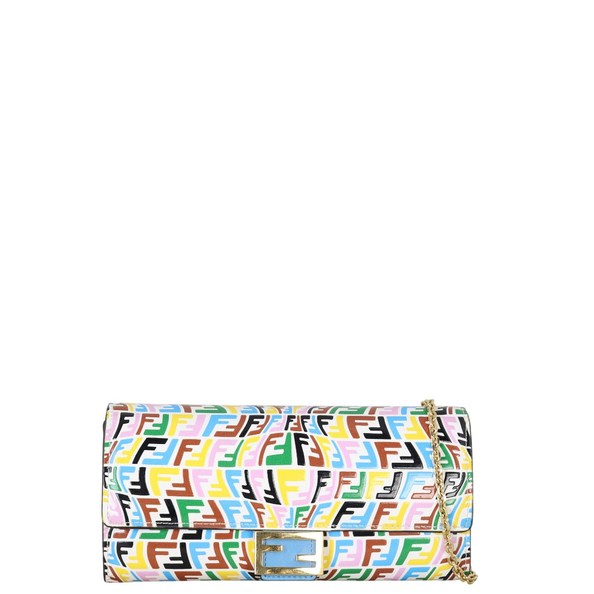 Fendi X Sarah Coleman Baguette FF Fish Eye Wallet On Chain
