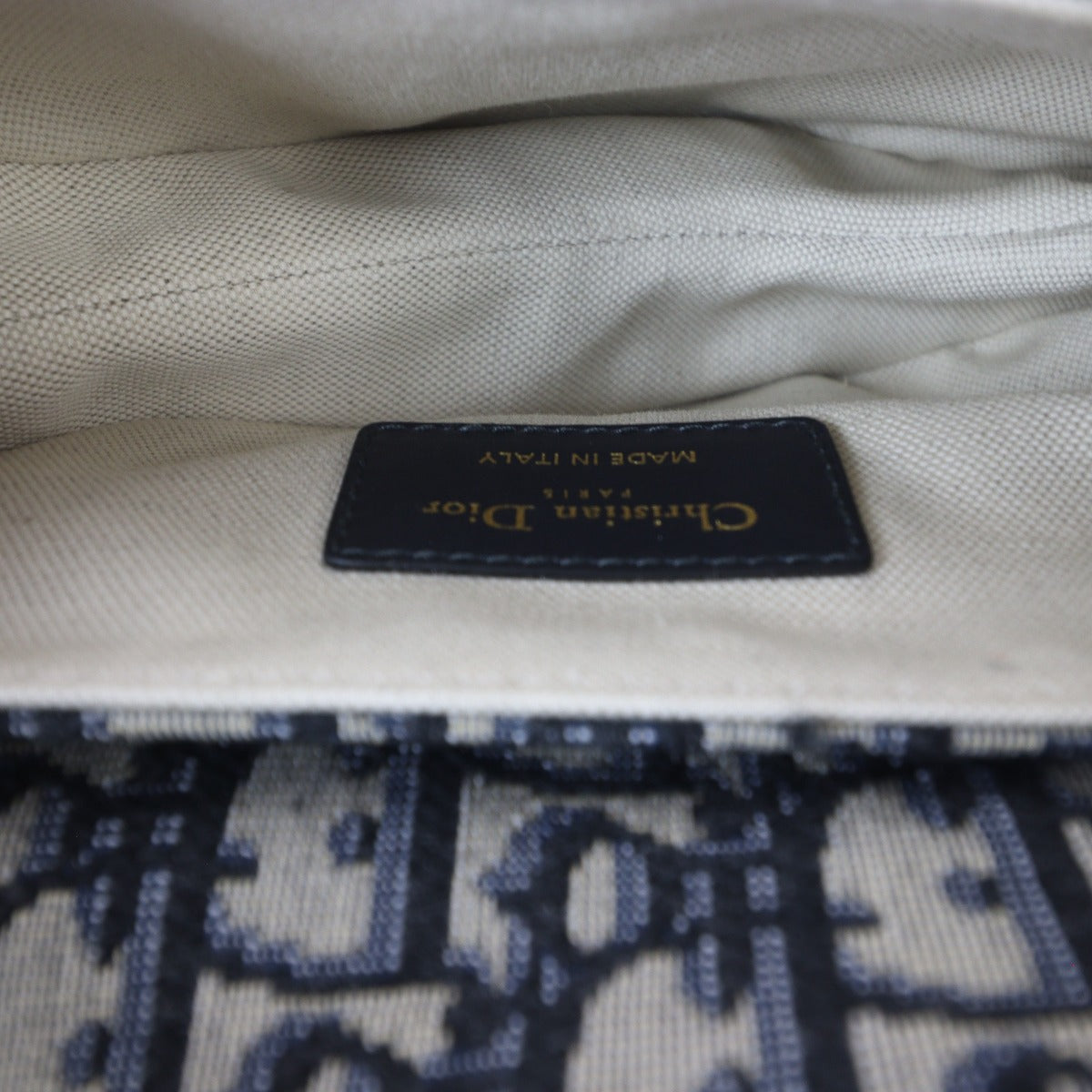 Dior Saddle Bag Mini Oblique with Embroidered Strap