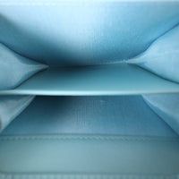 Chanel 19 Flap Card Holder on Chain Denim