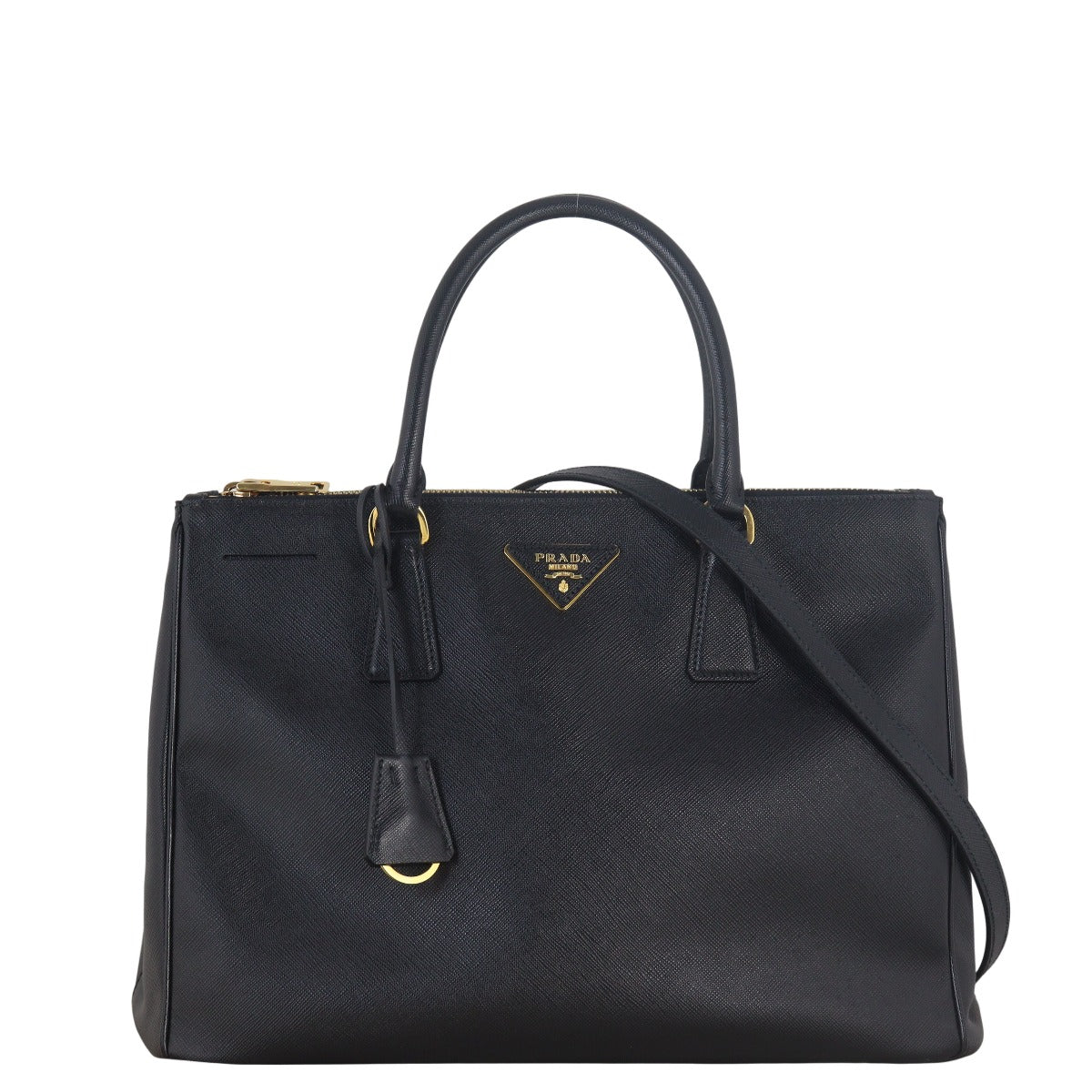 Prada Saffiano Lux Galleria Double Zip Tote Medium