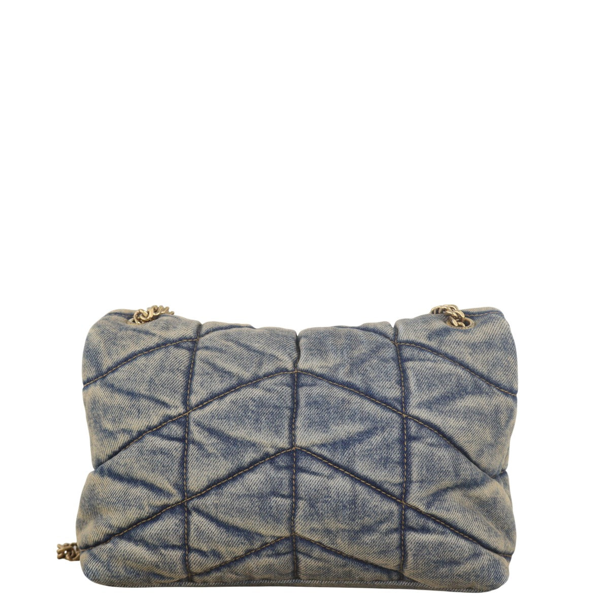Saint Laurent Puffer Toy Chain Bag Denim