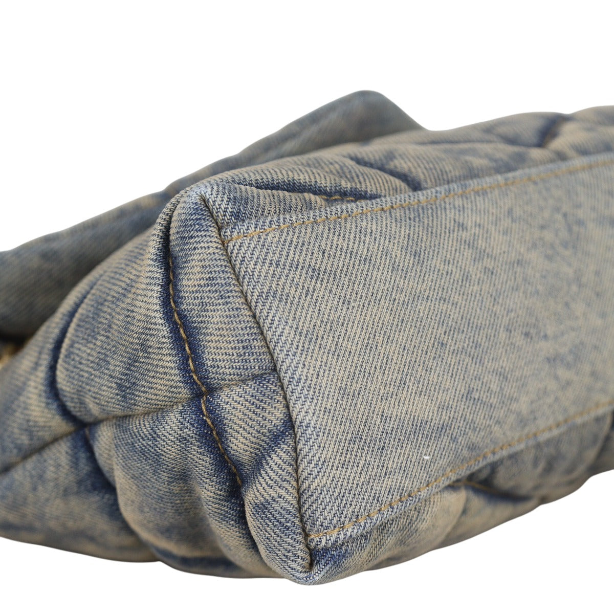 Saint Laurent Puffer Toy Chain Bag Denim