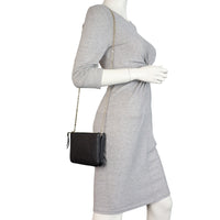 Louis Vuitton Double Zip Pochette Monogram Empreinte