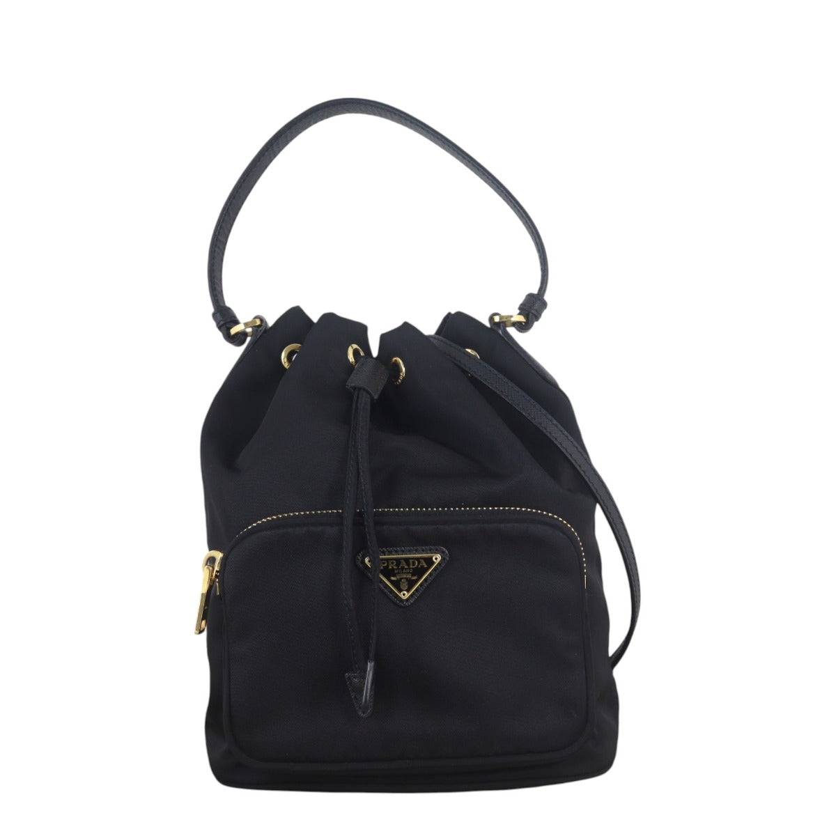 Prada Duet Tessuto Bucket Bag