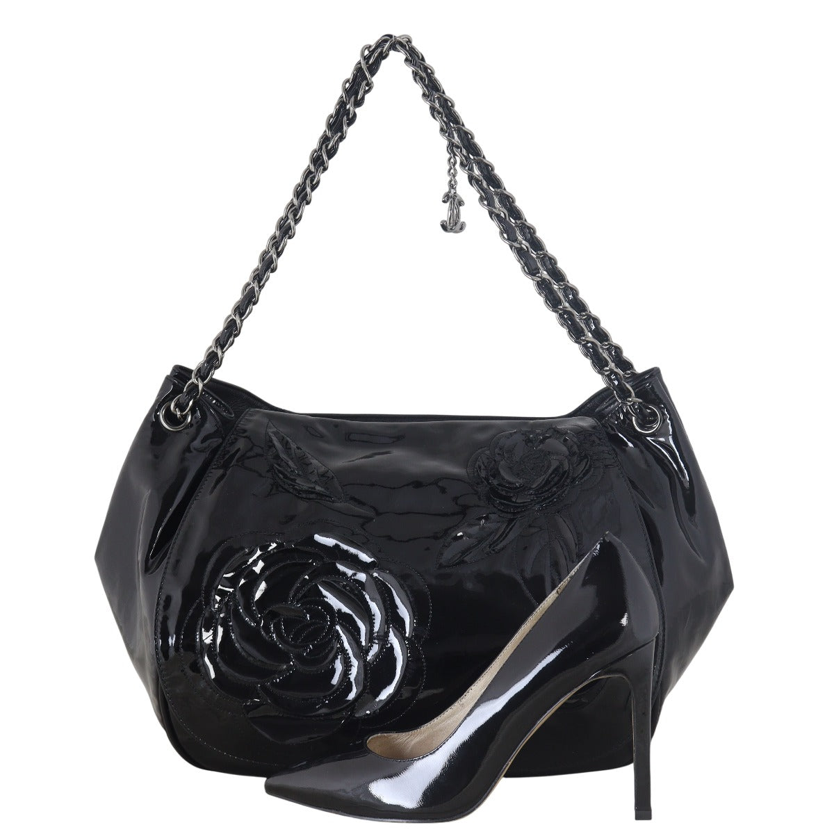 Chanel Camellia Accordion Flap Bag Patent – Luxe.It.Fwd