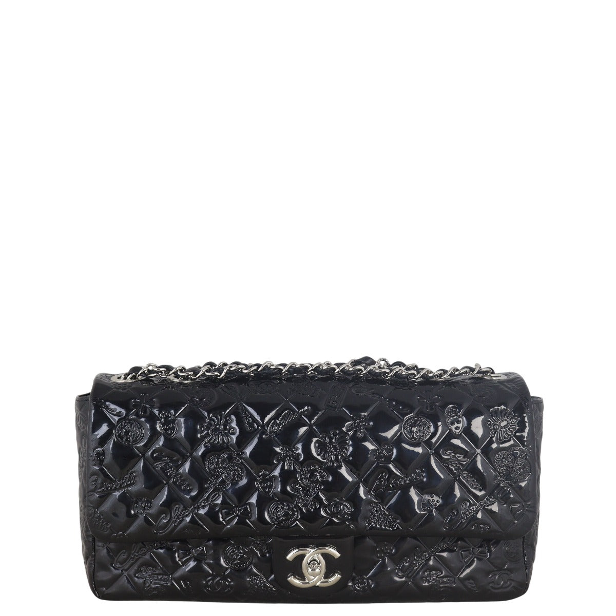 Chanel Lucky Charm Single Flap Bag Patent