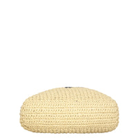 Prada Raffia Logo Tote Small