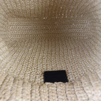 Prada Raffia Logo Tote Small