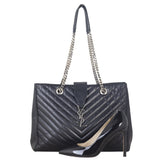 Saint Laurent Chevron Shopping Tote